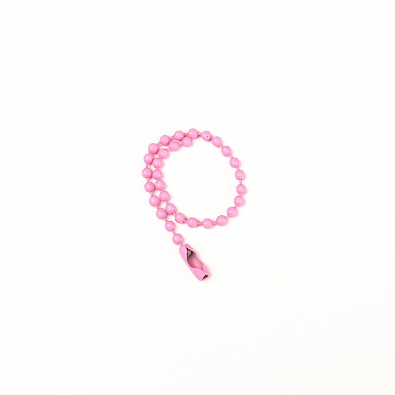 Bộ 10 chuỗi hạt tròn nhiều màu bằng kim loại