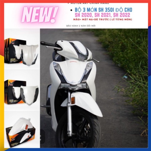 [motorart] 3 Món SH 350i Cho SH 2020, SH 2021, SH 2022 Chính Hãng MOTORART:Mão 350i, Mặt Nạ 350i, Dè 350i (Lẻ Từng món)