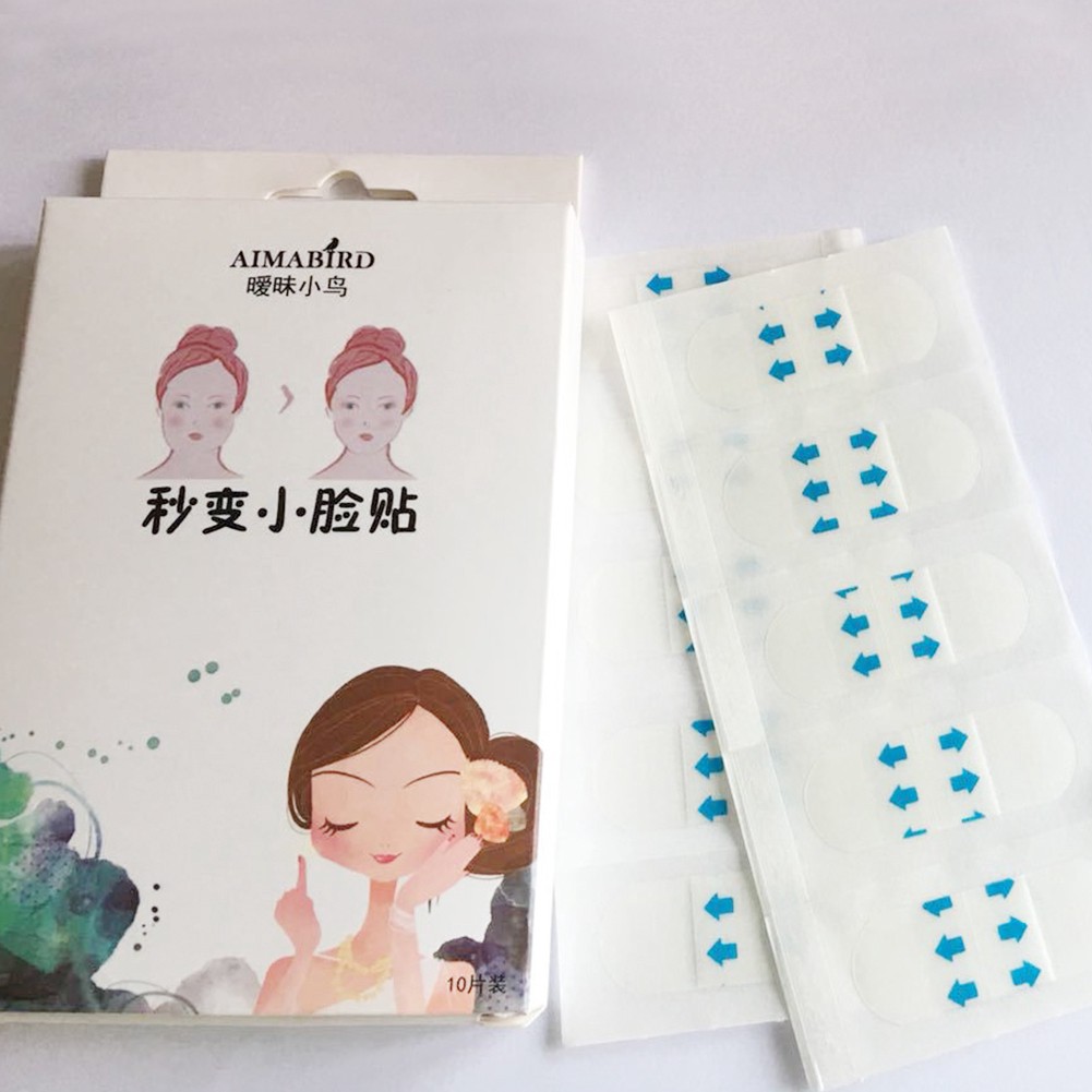 [Hàng mới về] Set 10 miếng dán nâng cơ mặt làm thon gọn tạo cằm V-line tàng hình V08