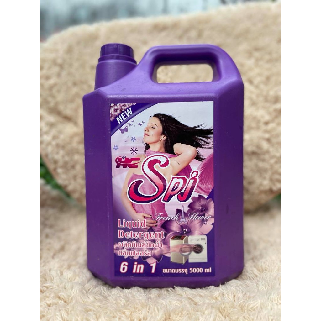 NƯỚC GIẶT GIỮ MÀU - THƠM ĐẬM ĐẶC HC-SPJ 5 LÍT - HƯƠNG HOA PHÁP (FRENCH FLOWER)