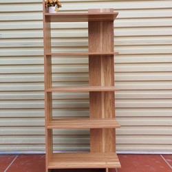 Kệ sách gỗ 5 tầng vân gỗ# kệ góc tường | BigBuy360 - bigbuy360.vn