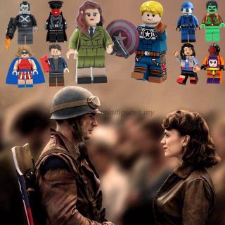 Mô Hình Lắp Ráp Nhân Vật Captain America Iron Man Red Skull Endgame Tương Thích Cho