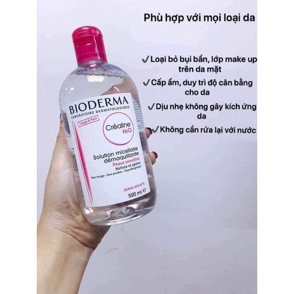 Nước Tẩy Trang BIODERMA Cao Cấp 500ml Xanh - Hồng | BigBuy360 - bigbuy360.vn
