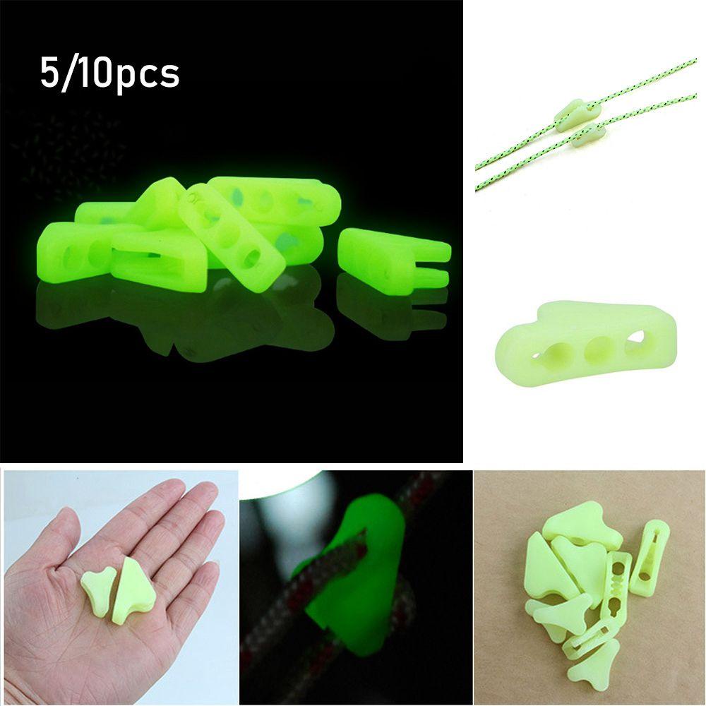 Set 5 / 10 Móc Khóa Dây Thừng Hình Tam Giác Điều Chỉnh Được Dành Cho Cắm Trại Leo Núi