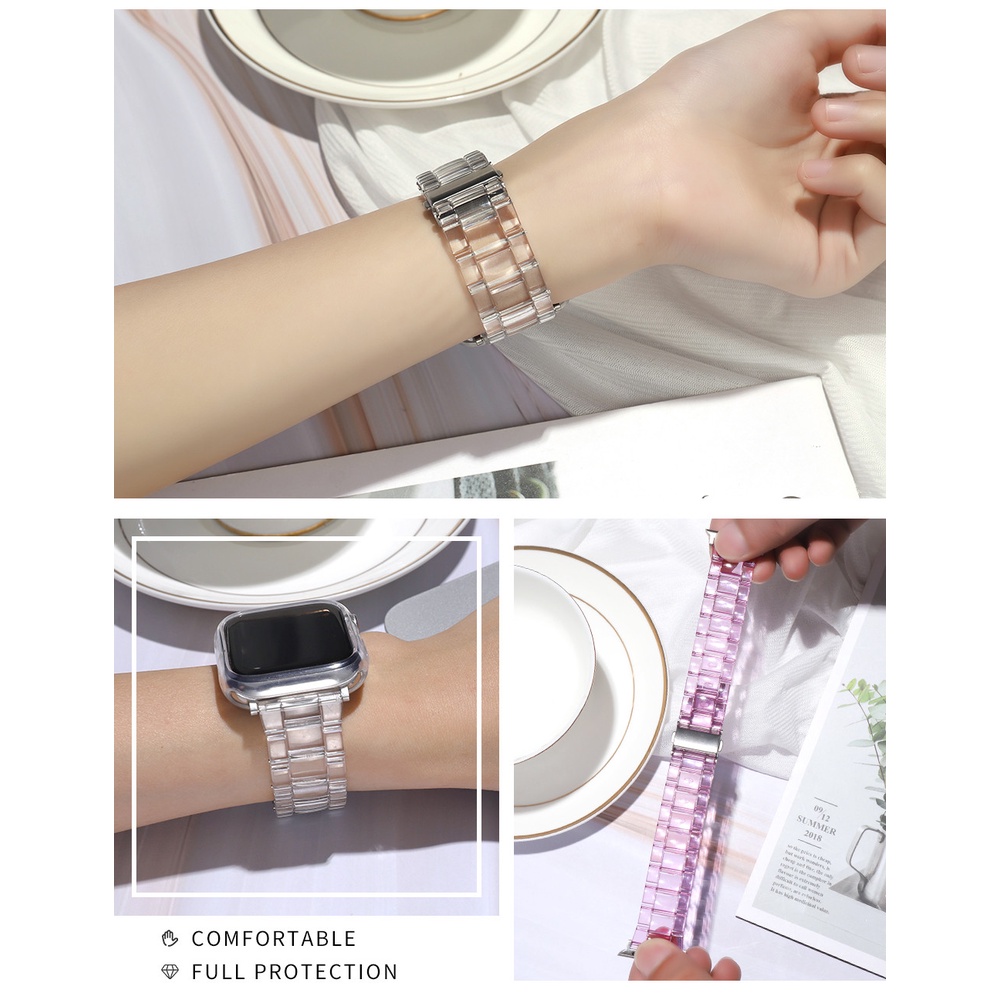 Dây Đeo Silicon Trong Suốt 20Mm Cho Đồng Hồ Thông Minh Xiaomi Huami Amazfit Bip U Pro Bip S GTS 3 GTS 2 Mini GTR 42mm