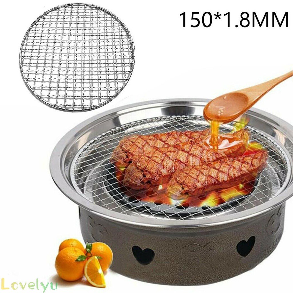 Đĩa Tròn Nướng Thịt Bbq Bằng Thép Không Gỉ
