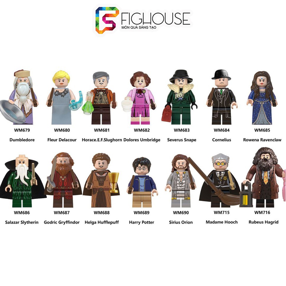 Xếp Hình Minifigures Các Nhân Vật Trong Harry Potter - Đồ Chơi Lắp Ráp non-lego Logo WM6059 [B20]