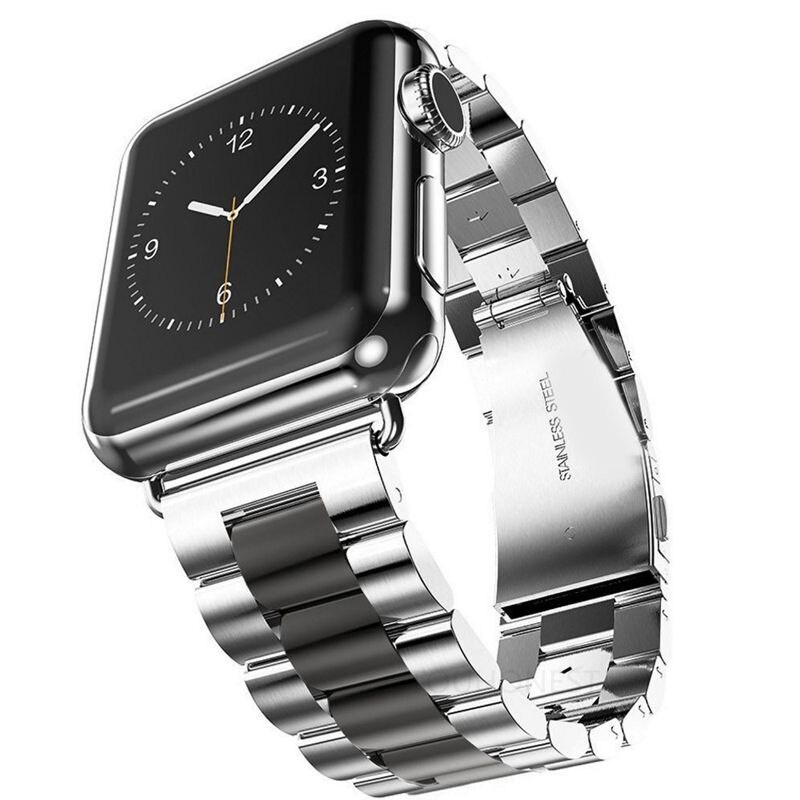 Dây đeo đồng hồ thép không gỉ thay thế thích hợp cho Apple Watch 4 3 2 1 42mm 38mm iWatch 5 6 SE 40MM 44MM Series T500 Strap Apple Watch Series 8 7 41MM 45MM Ultra 49MM band
