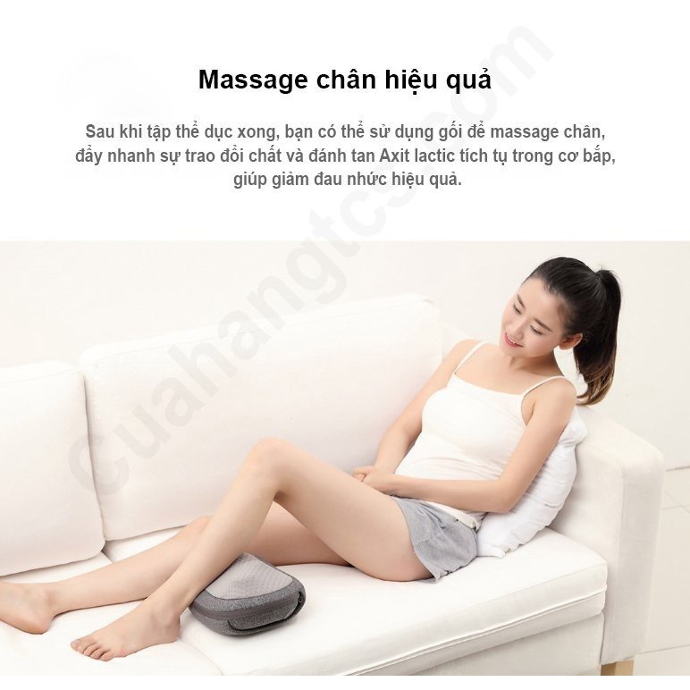 Gối massage nhiệt XM Leravan không dây LF-YK006