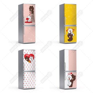 Decal dán trang trí tủ lạnh gấu brown chống nước, miếng dán tủ lạnh sẵn keo, đủ kích cỡ, nhiều mẫu mã Decal24h DTL-A03