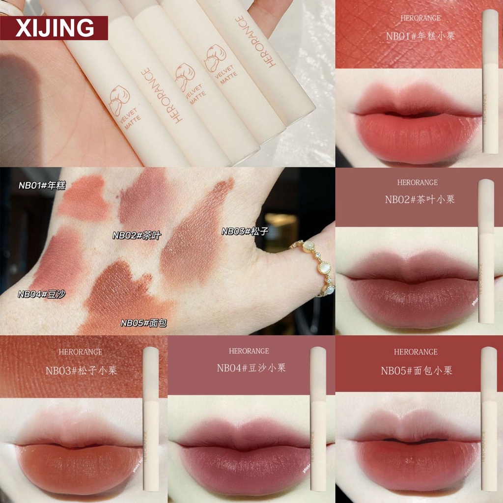 【COD】Son Kem Lì Mịn Mượt Như Nhung Thiết Kế Vỏ Son Hình Ống Sữa Độc Đáo