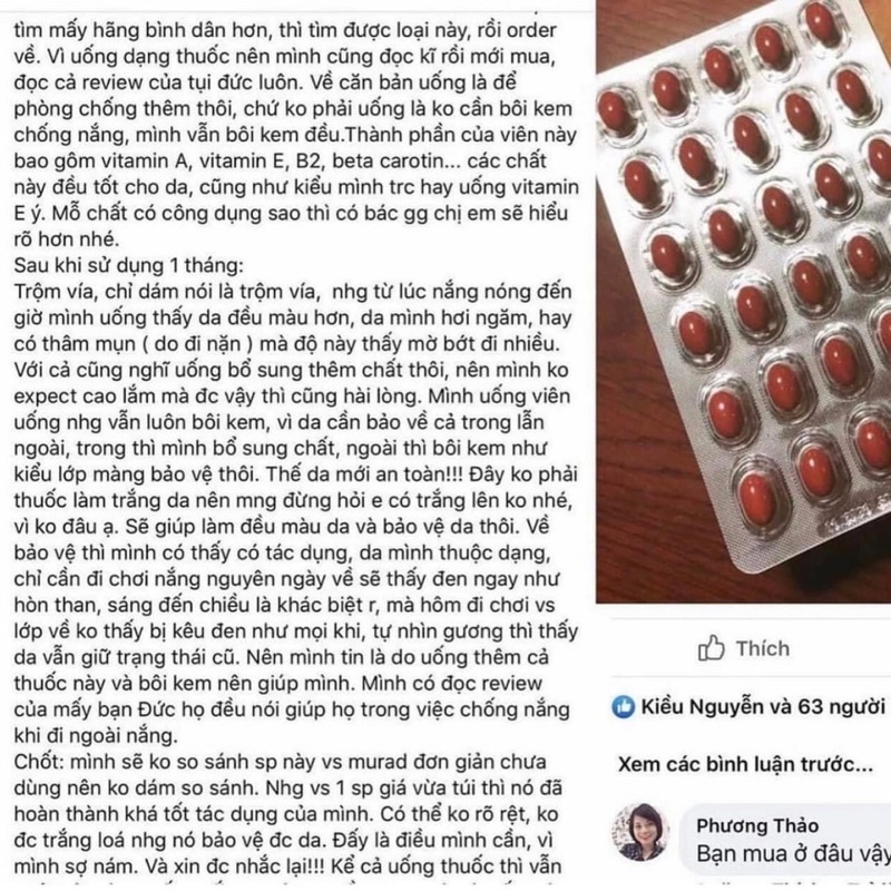 Viên uống chống nắng &amp; Mọc tóc Mivolis Carotin Fullbox