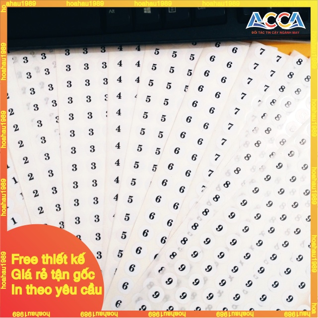 TEM DECAL SIZE SỐ QUẦN ÁO GIẦY DÉP SỐ TỪ 1 ĐẾN 12 VÀ 28 ĐẾN 42