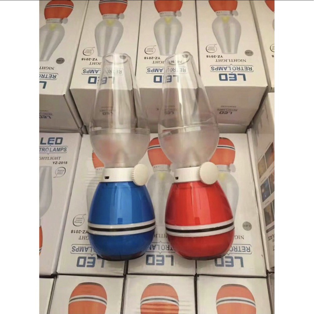 Đèn Dầu cảm ứng Điện Tử LED Thổi Tắt khi bật - Đèn dầu cảm ứng không khói khi thổi