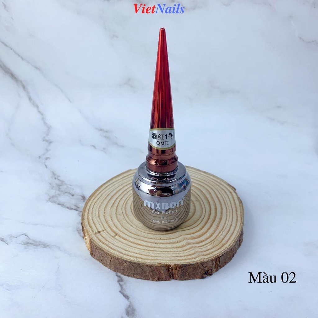 Sơn Gel MxBon Tone Màu Đỏ Sang Trọng Dung Tích 15ml