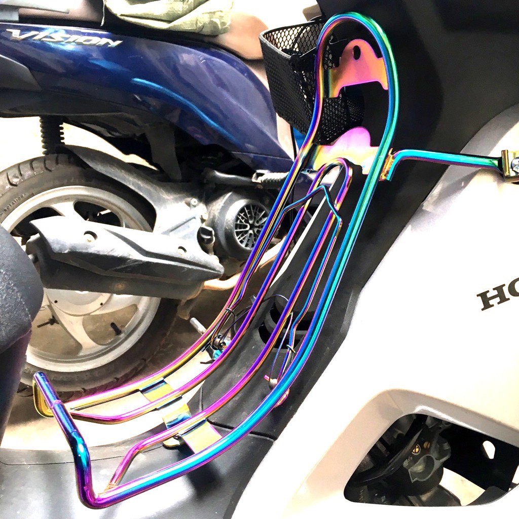 Baga Xuồng Inox Thép 10ly và Titan 7 màu Gắn Wave 2012 - 2022 Cực Đẹp!