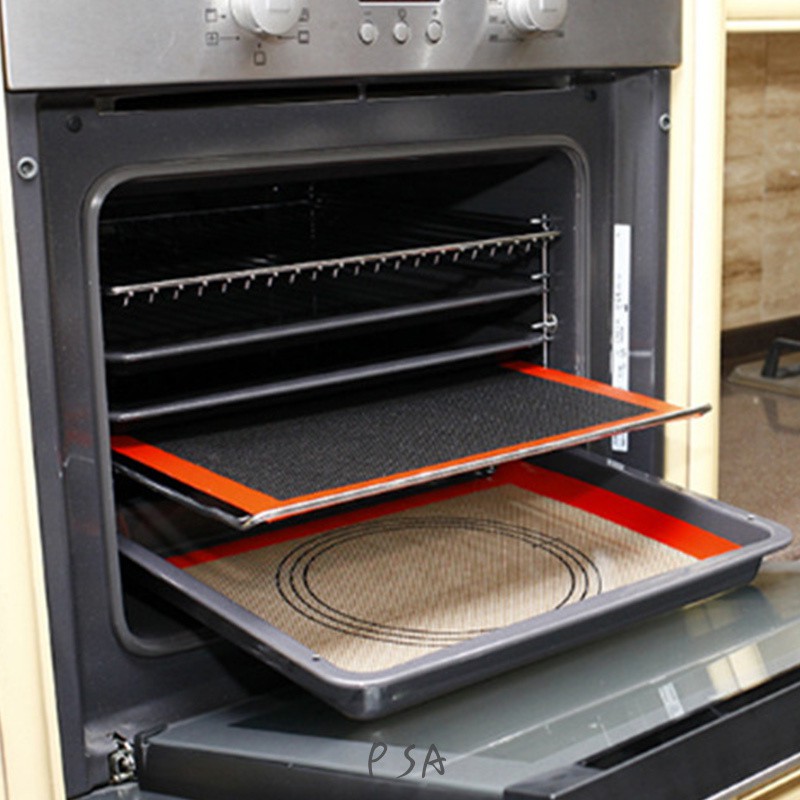 Thảm silicon chịu nhiệt bền lót nướng bánh mì trong lò tiện lợi