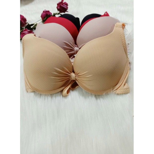 Áo lót mút kép nhún nơ siêu đẩy đệm 3,5cm (ảnh thật)