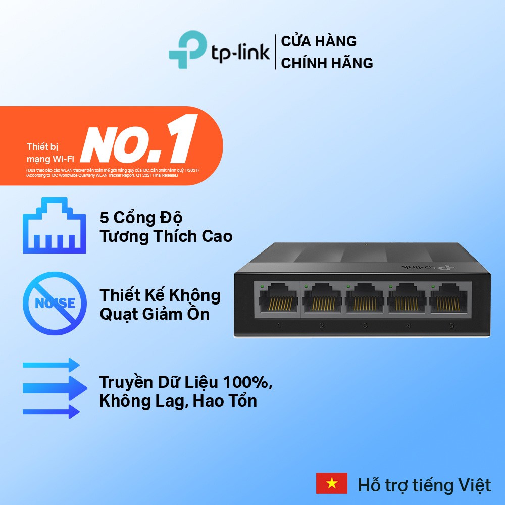  Bộ Chia Tín Hiệu Switch Để Bàn TP-Link LS1005G 5 Cổng 10/100/1000Mbps