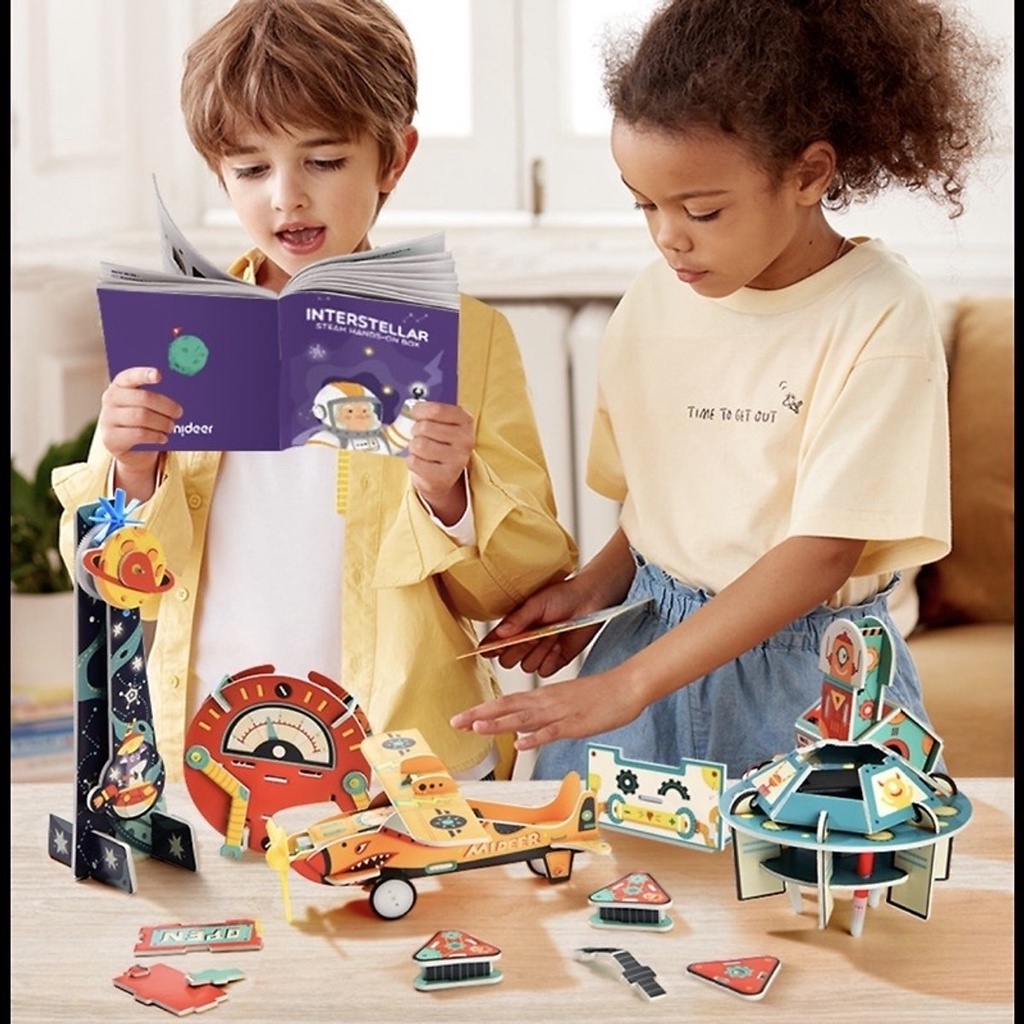 Đồ Chơi Khoa Học STEM - Bộ lắp ráp mô hình Mideer Steam Hands On Box
