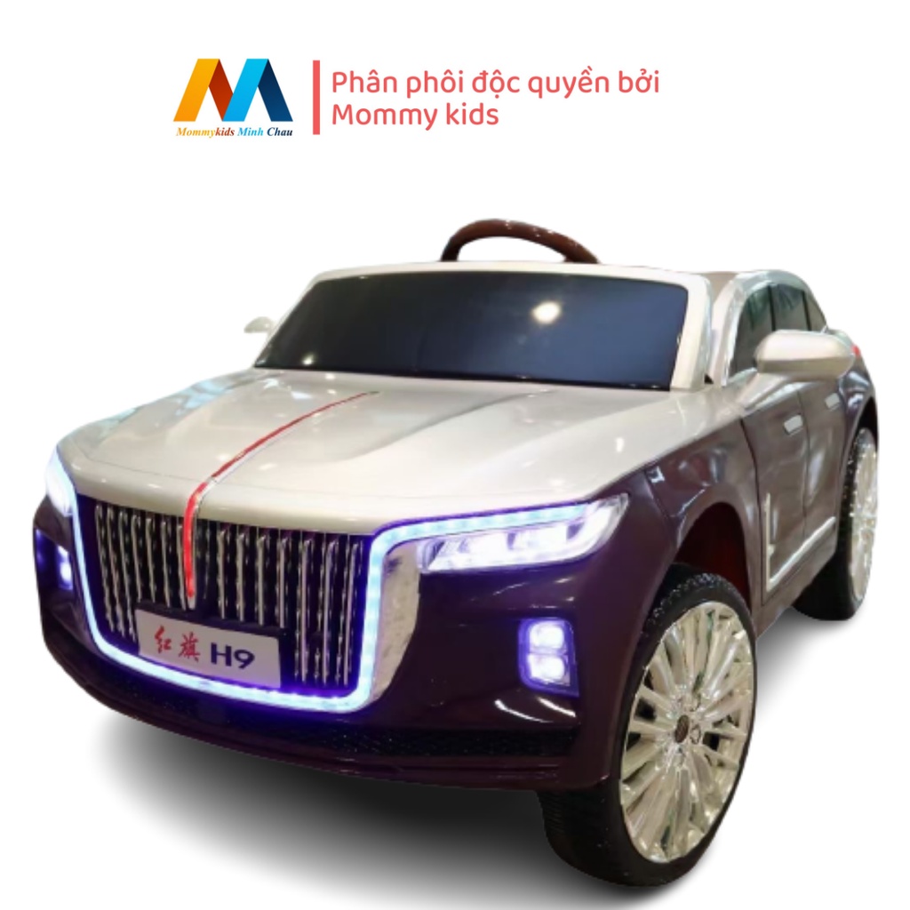 Xe ô tô điện MOMMYKIDS MOMMYKIDS MINH CHÂU cho bé 4 động cơ Hongqi H9, Mayback dành cho trẻ từ 1- 12 tuổi