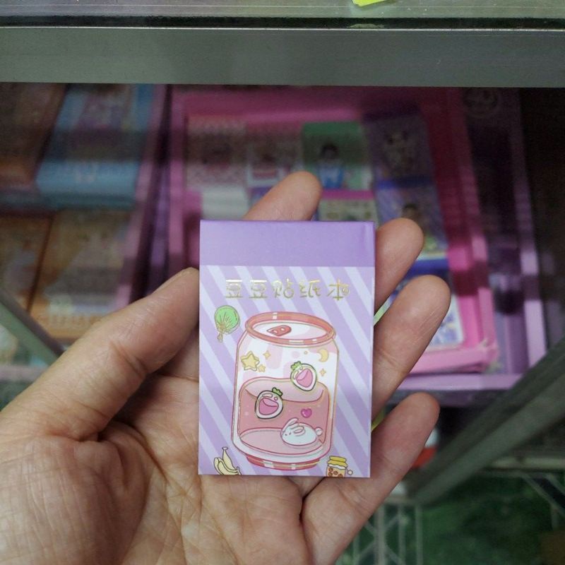 Hình dán sticker dạng quyển sổ kích thước 4x6 cm siêu dễ thương