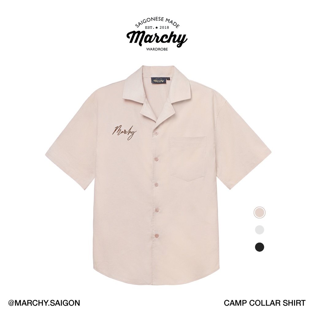 MARCHY - Camp Collar Shirt - Áo sơ mi