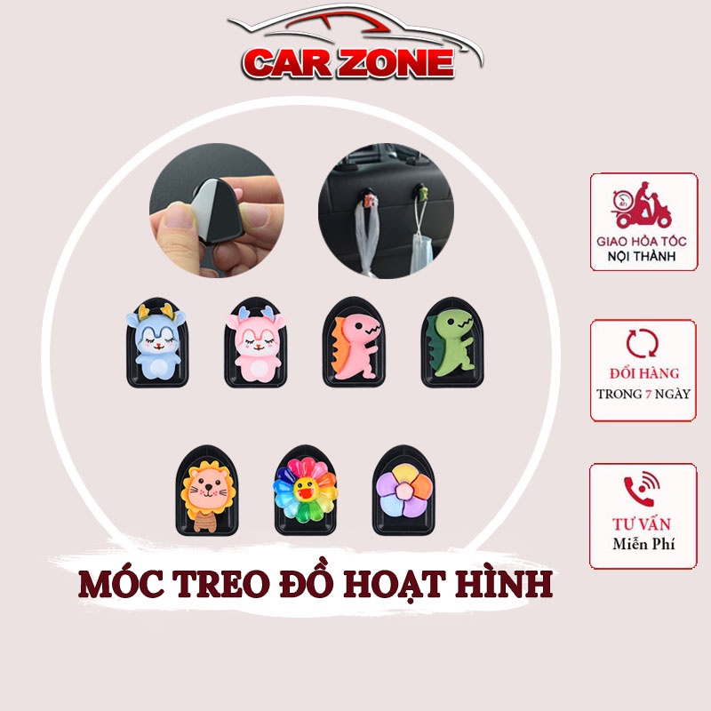 Móc Treo Đồ Mini Đa Năng, Móc Treo Đồ Trên Ô Tô, Nhân Vật Hoạt Hình Ngộ Nghĩnh - 1 Chiếc