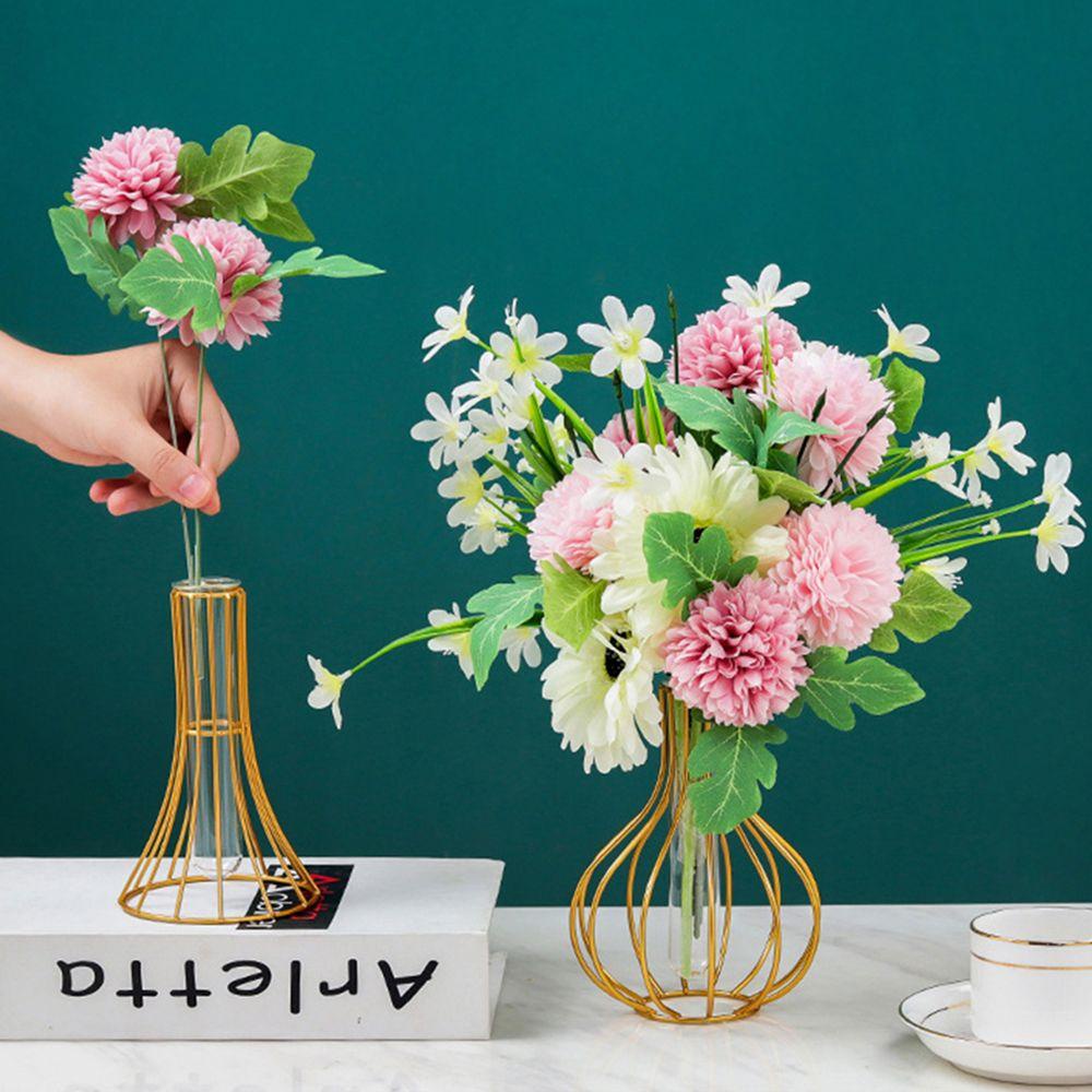 YEW Giá Đỡ Bình Hoa Thủy Tinh Bằng Sắt Nghệ Thuật Trang Trí Nhà Cửa