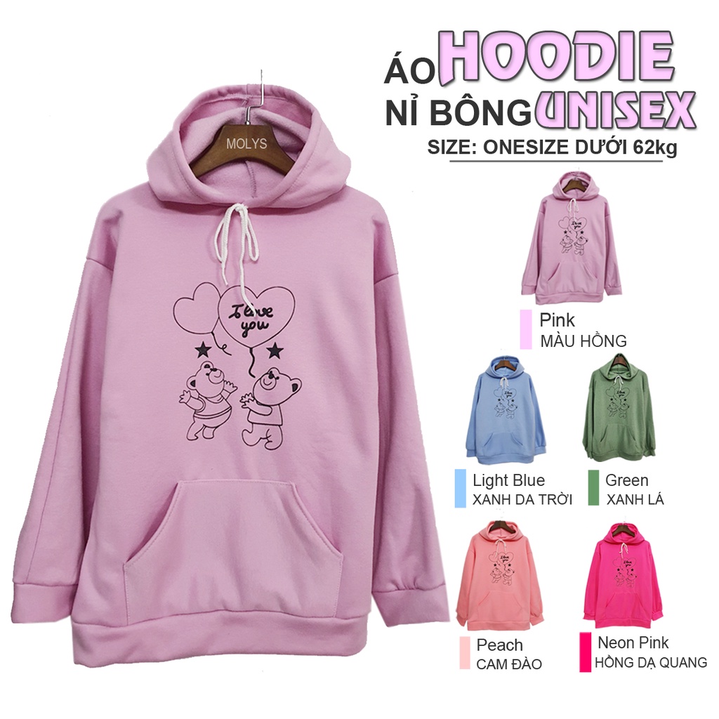 Áo hoodie nam nữ  nỉ lót bông form rộng sweater Unisex oversize Ulzzang Streetwear Hàn Quốc | BigBuy360 - bigbuy360.vn