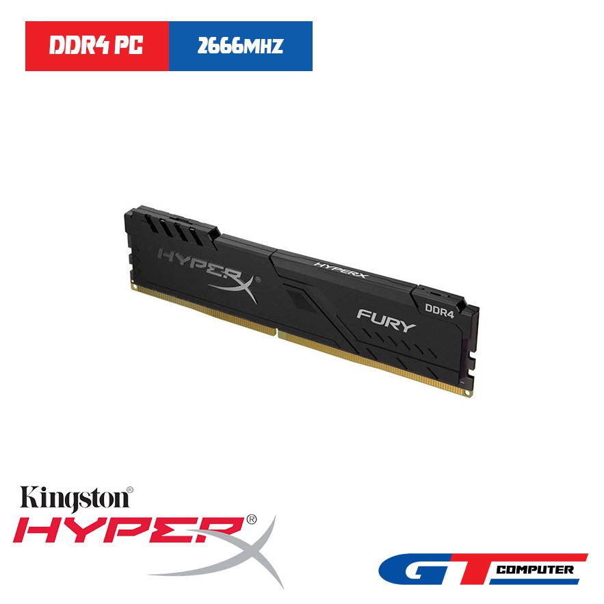 Ram DDR4 8GB 2666Mhz Kingston Tản Nhiệt HyperX Fury New Chính Hãng