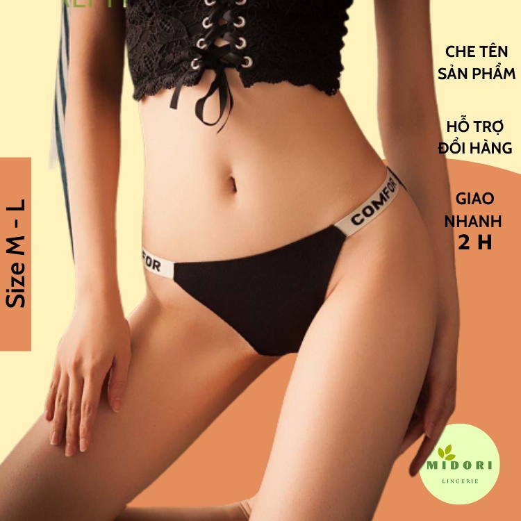 Quần Lót Cotton Lưng Thấp In Chữ Phong Cách Âu Mỹ Quyến Rũ CF09