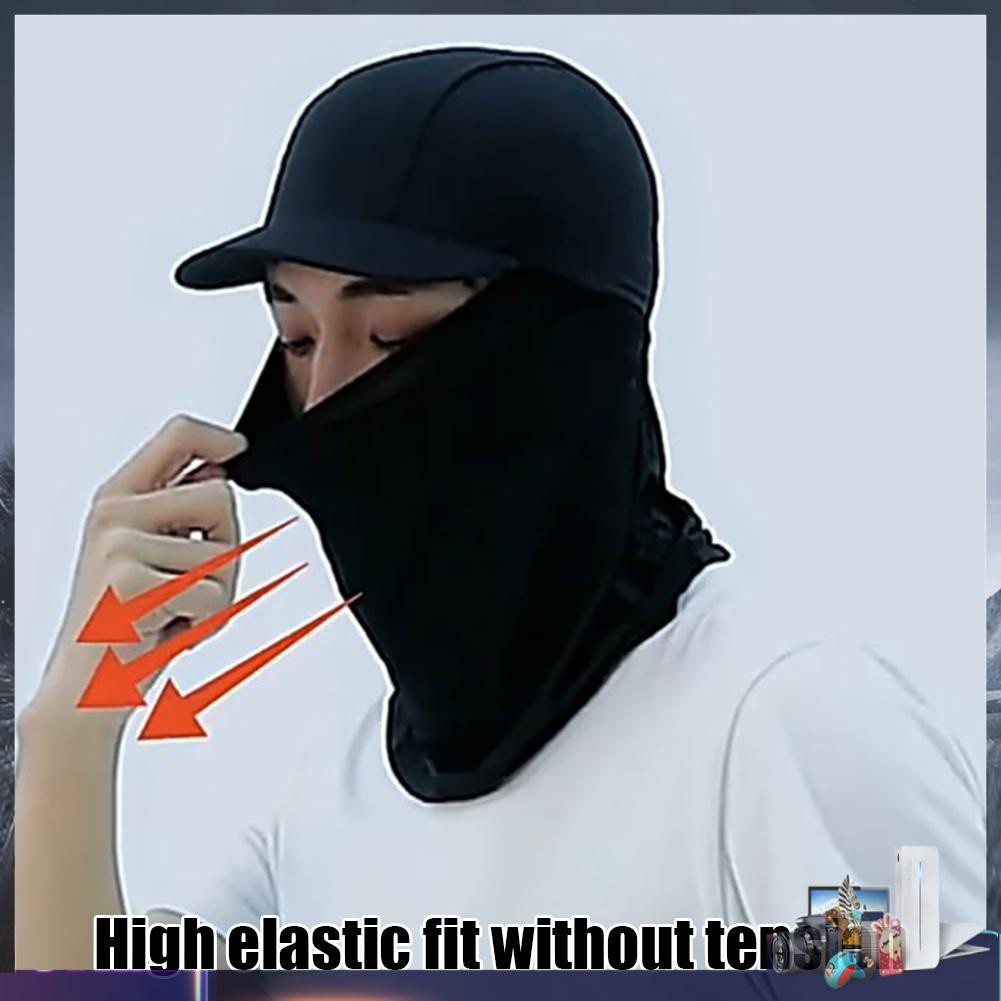 Mũ trùm đầu rộng vành che cổ bằng sợi Viscose thoáng khí nhanh khô chống nắng khí đi xe đạp/câu cá