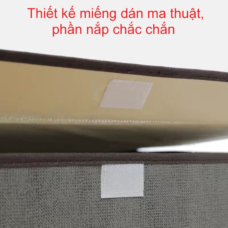 Combo Hộp Vải Đựng Quần Áo Đa Năng Giỏ Đựng Sách Vở Đồ Cá Nhân Thùng Đựng Mỹ Phẩm Dễ Dàng Gấp Gọn, Nhiều Màu Lựa Chọn