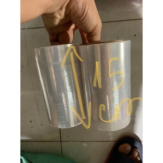 Màng quấn pe15cm-600gram- cuộn pe quấn chít hàng hóa va li palet