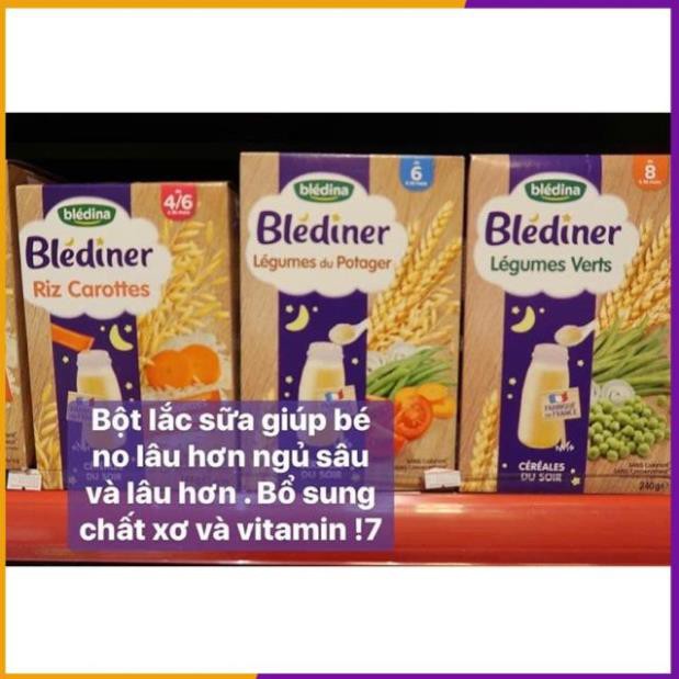 Bột Lắc Sữa Bledina ban đêm vị gạo & rau củ 240g (6-36m