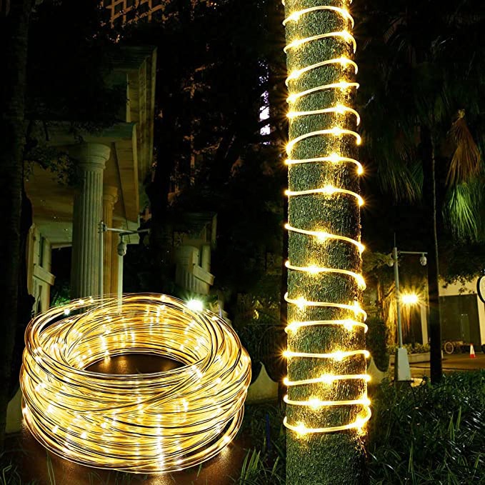 Dây Đèn LED 50/100 Bóng Chống Nước Kèm Điều Khiển Từ Xa Tiết Kiệm Năng Lượng Dùng Trang Trí Sân Vườn Tiện Dụng