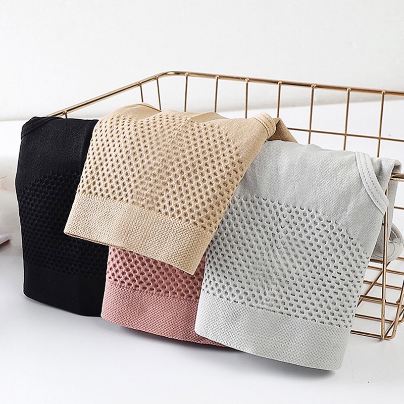 AOFEIQIKE Quần lót cotton lưng cao thoáng khí màu sắc đơn giản thời trang dành cho nữ