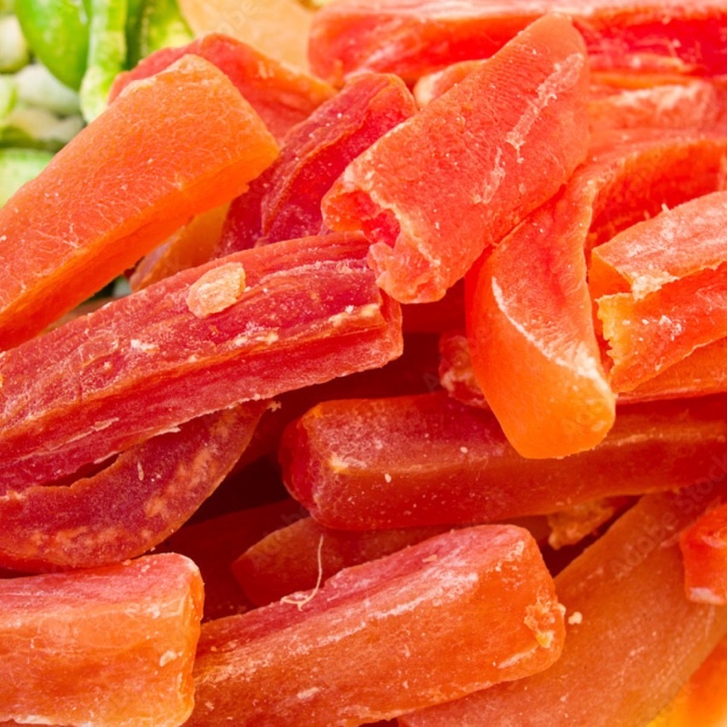 Đu đủ sấy chanh dây dẻo ngọt vị tự nhiên 500g by Tiệm nhà Mơ
