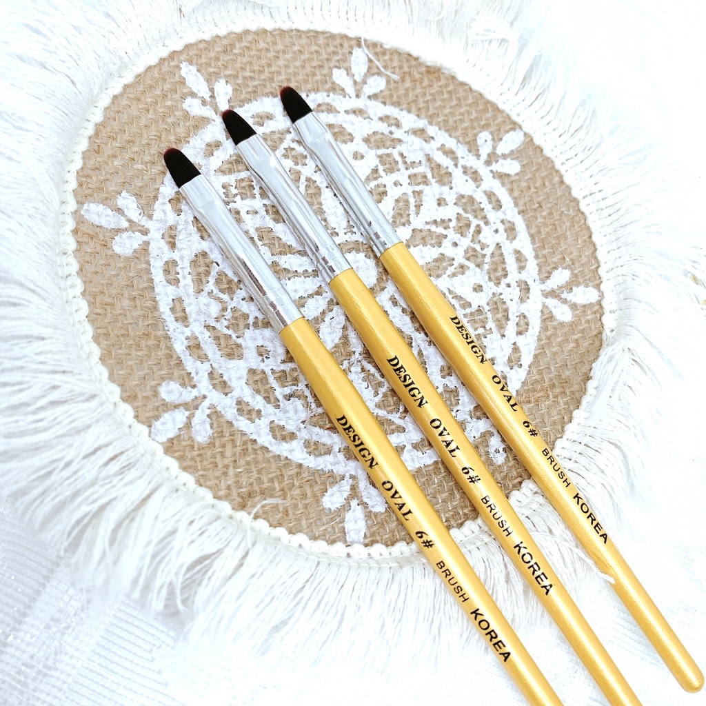 CỌ ĐẮP GEL TRÒN DESIGN OVAL BRUSH SỐ 6