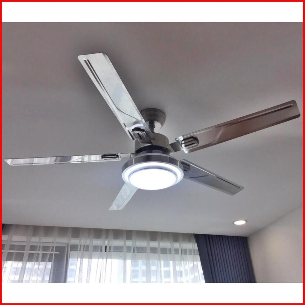 Quạt Trần Đèn Trang Trí Led 3 Chế Độ Có Điều Khiển