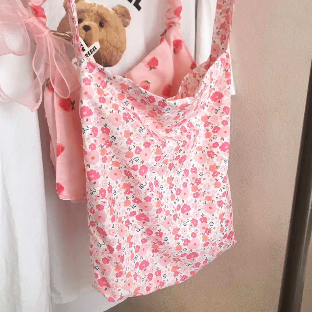 Túi đeo chéo tote, đeo vai, túi xách hoa nhí floral - Blooming Day