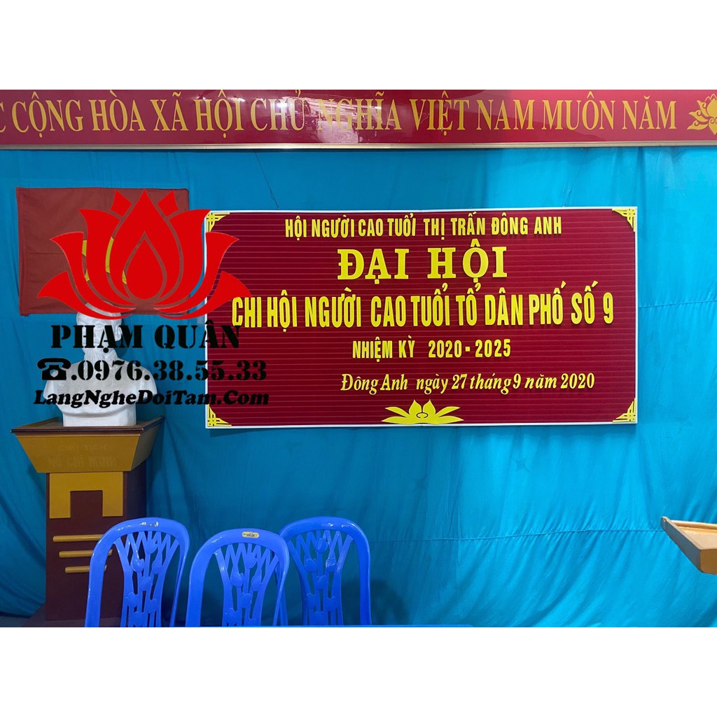 bộ chữ xốp hội nghị,trường học màu trắng vàng