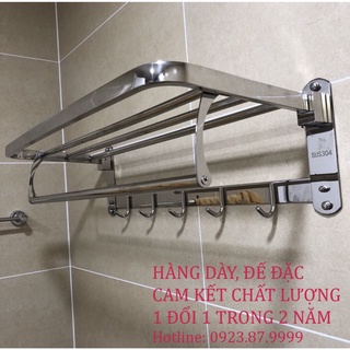 Giá treo khăn nhà tắm Inox 304 (LOẠI 1-CHÂN ĐẾ ĐẶC,CỰC CHẮC CHẮN)