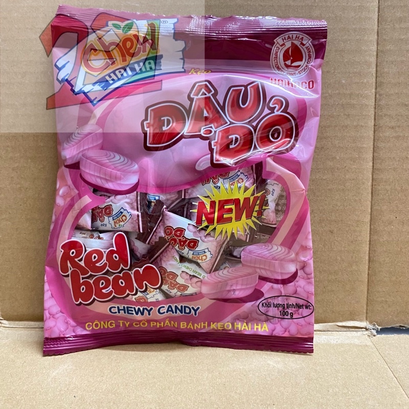 [100g][Vị Đậu Đỏ] Túi Kẹo Chew Hải Hà