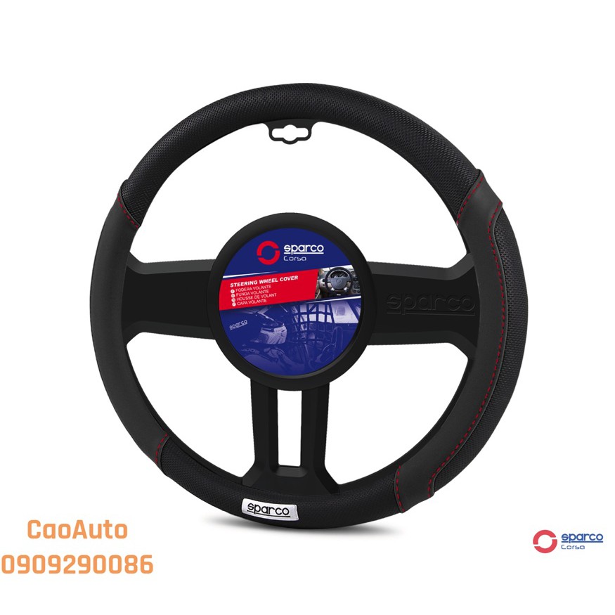 Bọc vô lăng Sparco 1113BK chính hãng