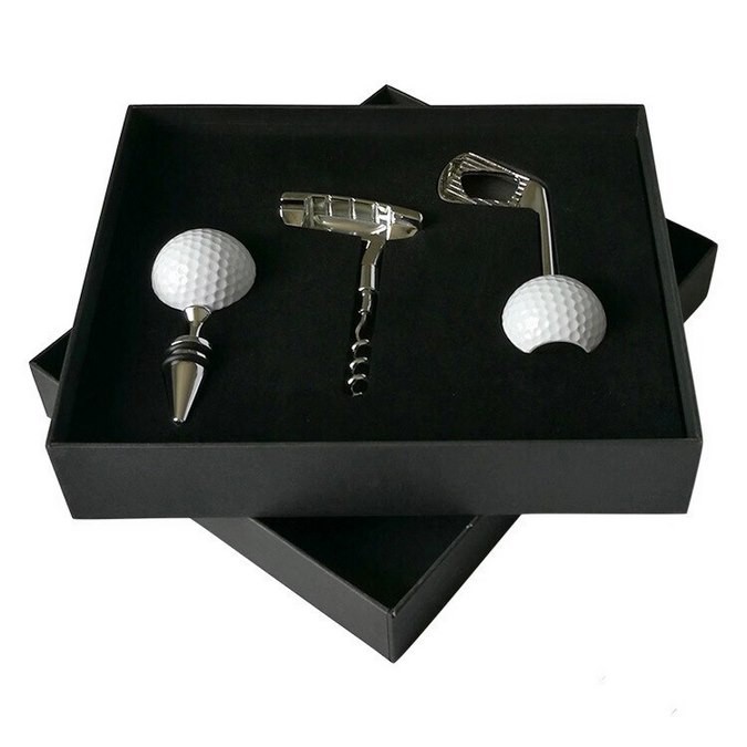 Bộ quà tặng cho người chơi Golf, bật bia, mở rượu vang cho Golfer