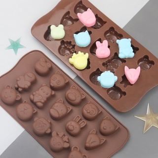 Khuôn Silicon Làm Thạch Kẹo ⚜️FREESHIP⚜️Khuôn Silicon Rau Câu, Socola Hình Mặt Thú
