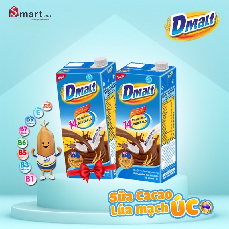 Sữa tươi lúa mạch Cacao DMALT Úc
