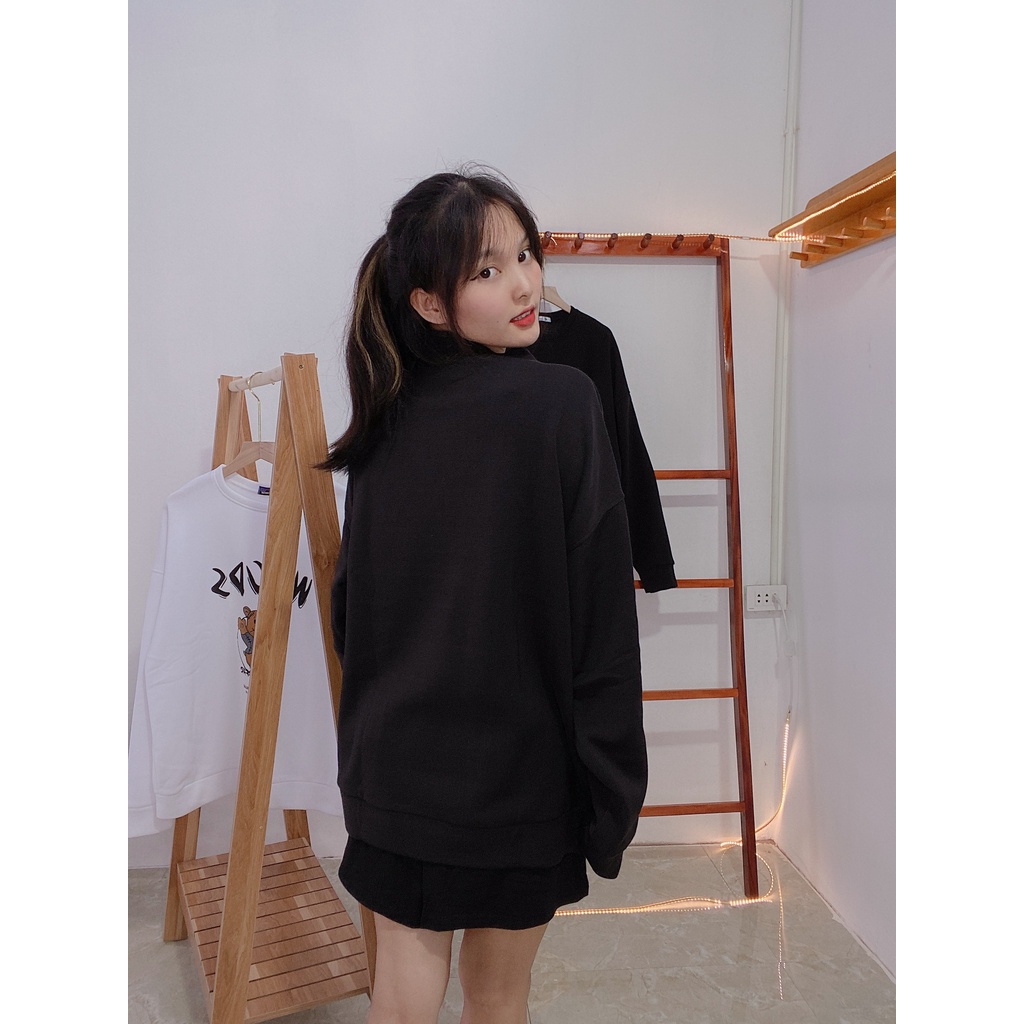 Áo Nỉ Bông Thời Trang UNISEX Họa Tiết Gấu Siêu Ngầu 🐻 / SWEATER FREESIZE 💜 MiQa 💜 #24 | BigBuy360 - bigbuy360.vn
